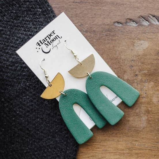 Christy Arch Earring for wholesale by Harper Moon Clay Art