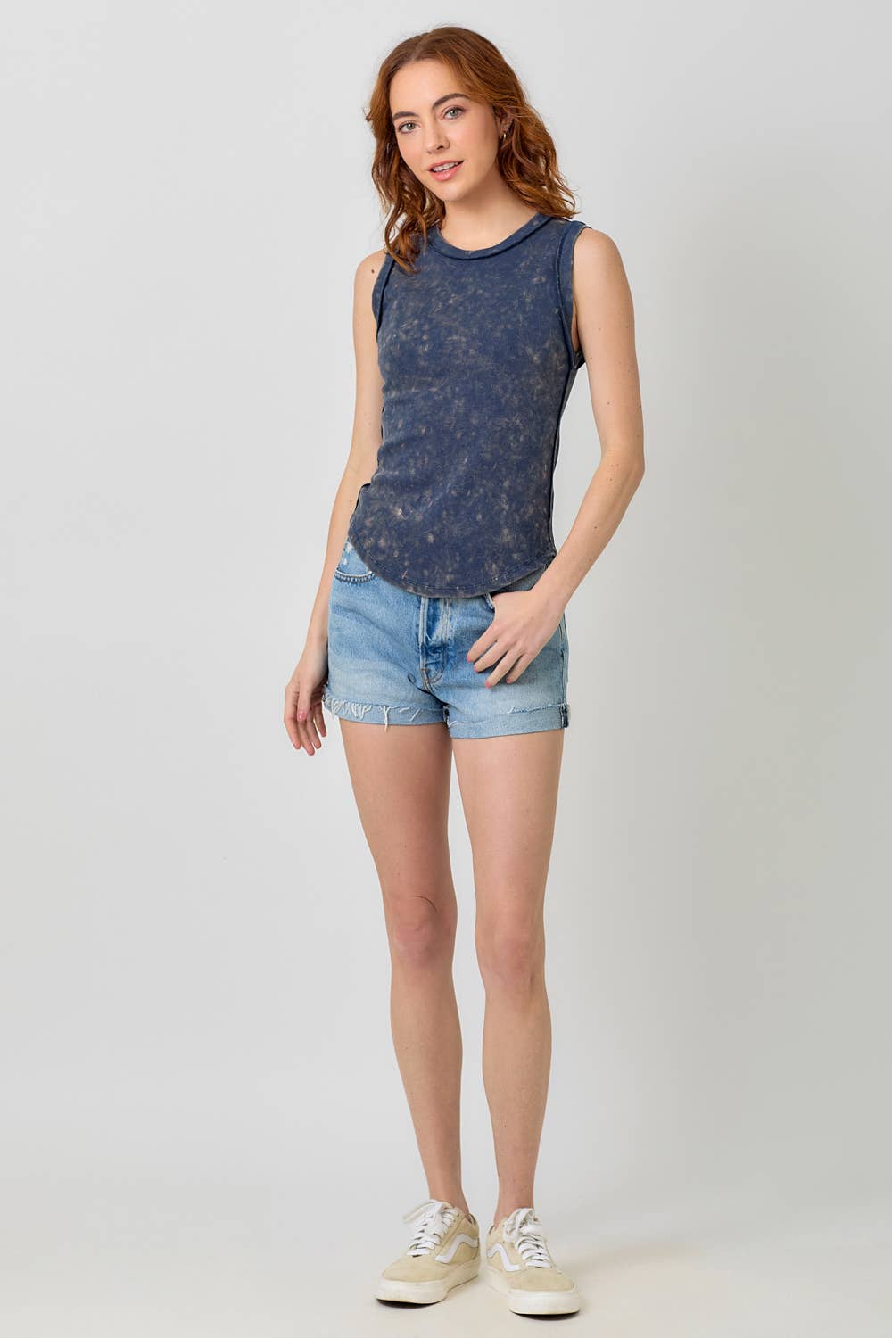 Mystree - Wholesale Tank Top - Women's - 60556 Exposed Seaming Ribbed Tank3