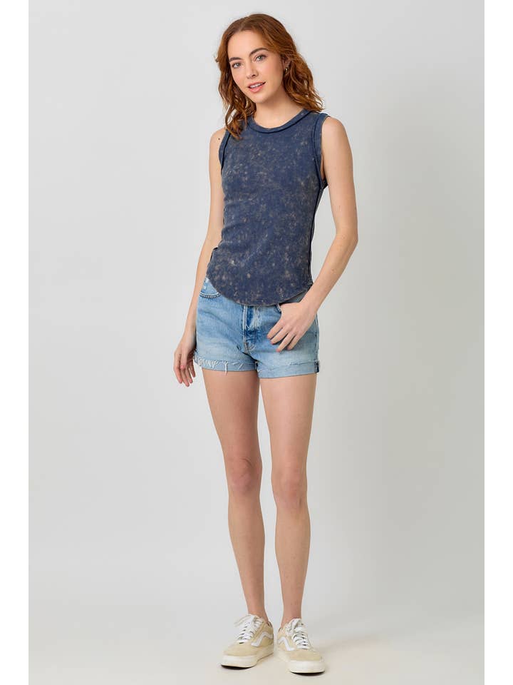 Mystree - Wholesale Tank Top - Women's - 60556 Exposed Seaming Ribbed Tank3