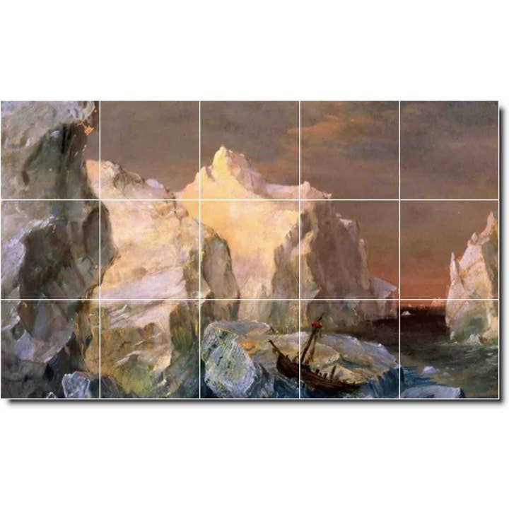 Waterfront Ceramic Tile Mural PT01739 for wholesale by Picture-Tiles.com