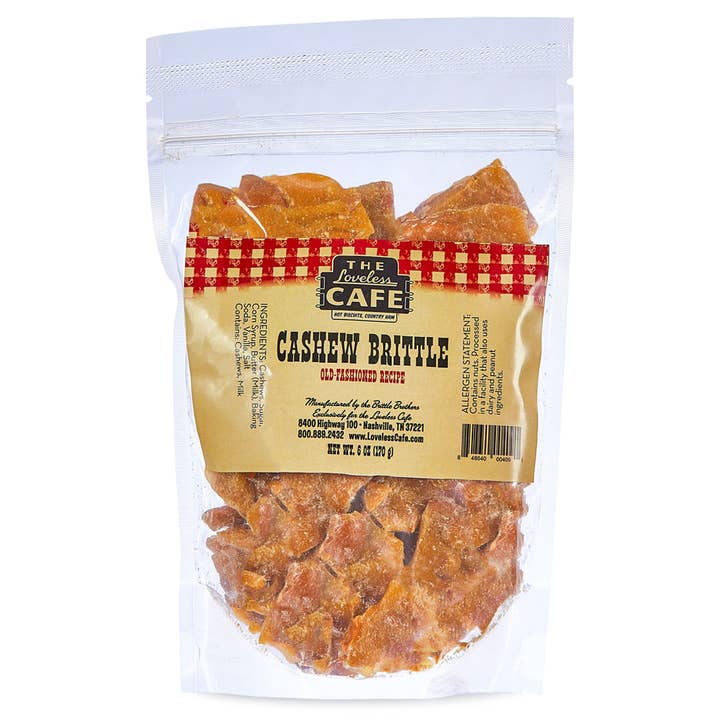 Cashew Brittle 6 oz for wholesale by The Loveless Cafe