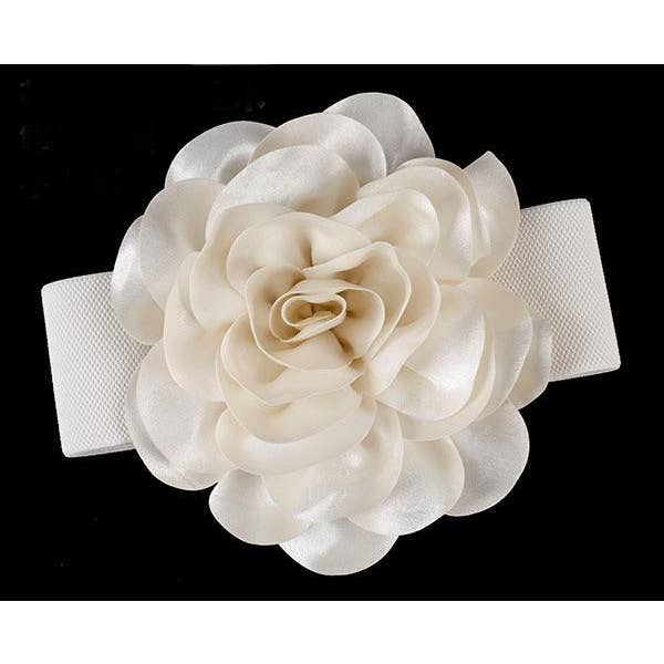 Productseeker - Wholesale Belt - Women's - BELT-1 Elegant White Floral Dress Belt - Fashion Accessory3