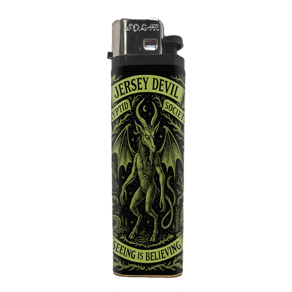Shady Front - Wholesale Lighter - Jersey Devil Cryptid Society Basic Lighter0