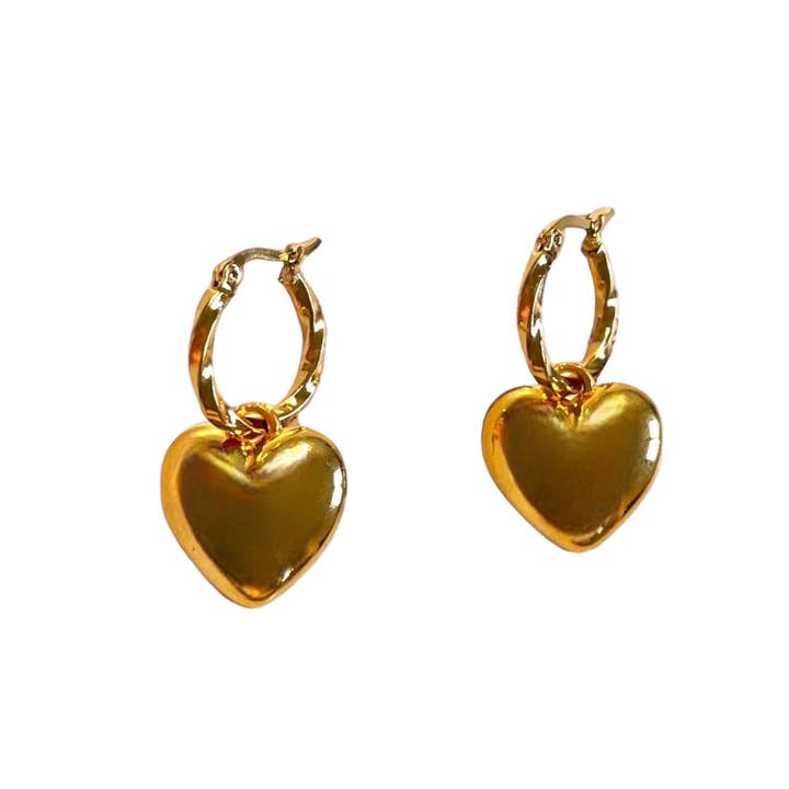 VALENTINA HEARTS HOOPS for wholesale by Holy Recycle