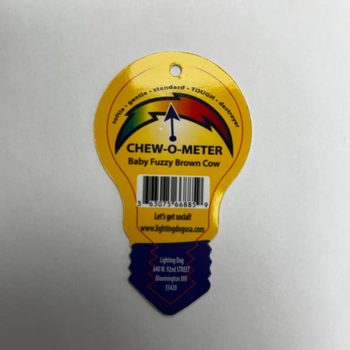 Lightning Dog - Wholesale Pet Plush Toy - Dog - Baby Fuzzy Brown Cow 3