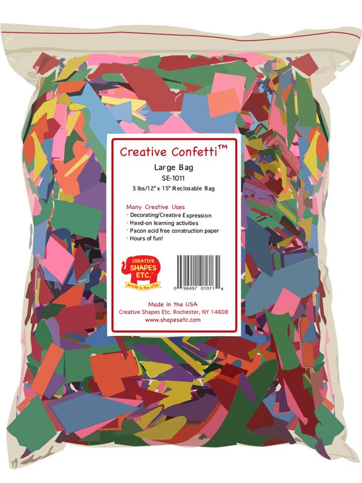 Coriandoli creativi per la vendita all'ingrosso da parte di Creative Shapes Etc.