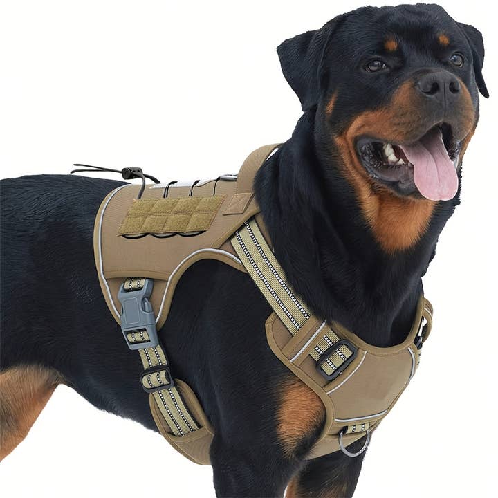 DIYSTORE - Wholesale Pet Harness - Dog - Tactical Harness For Large Dogs No Pull Adjustable Pet Harness Reflective Working Training Easy Control Pet Vest Military Service Dog Harnesses