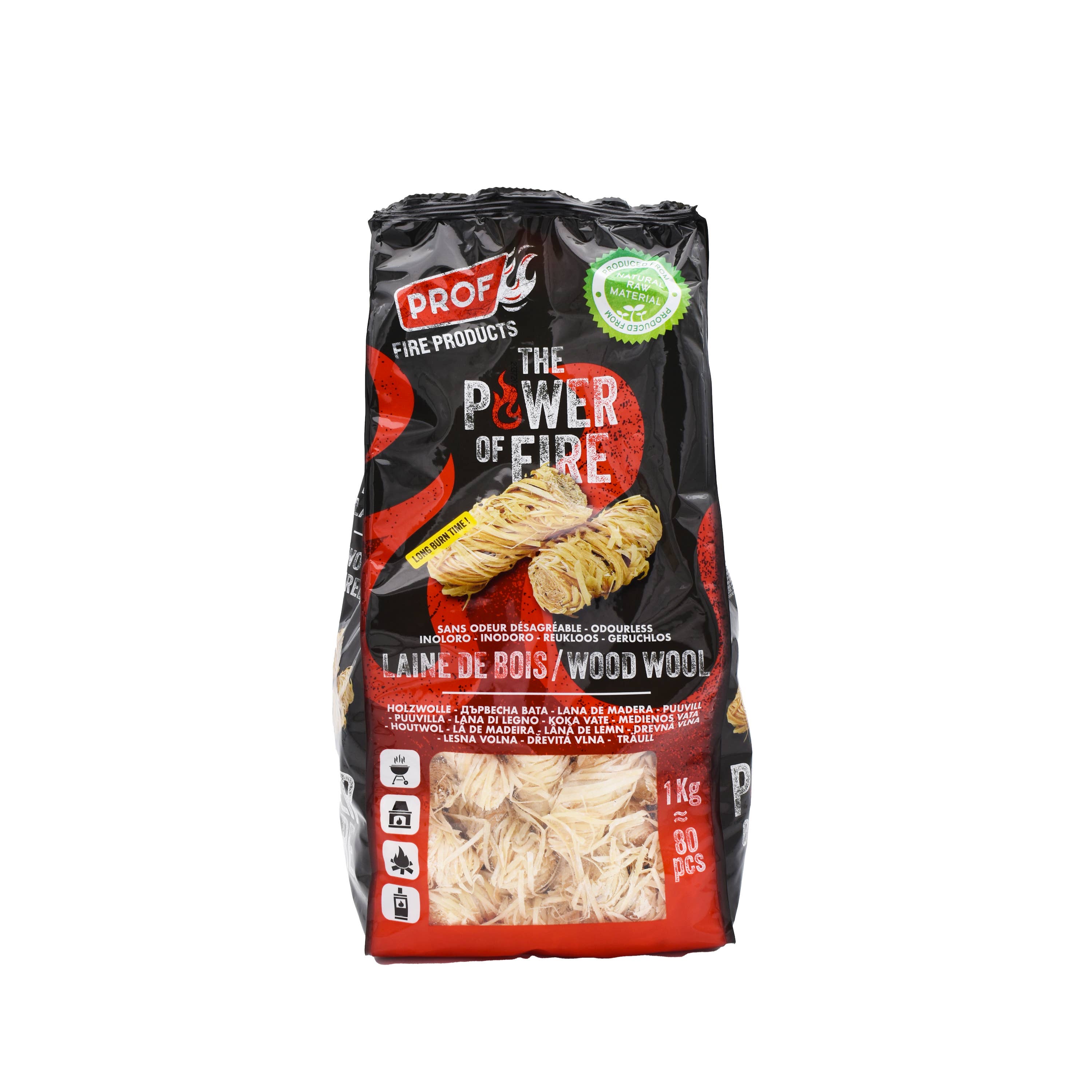 PROF - Wholesale Matches - Natural Wood Wool Fire Starter1