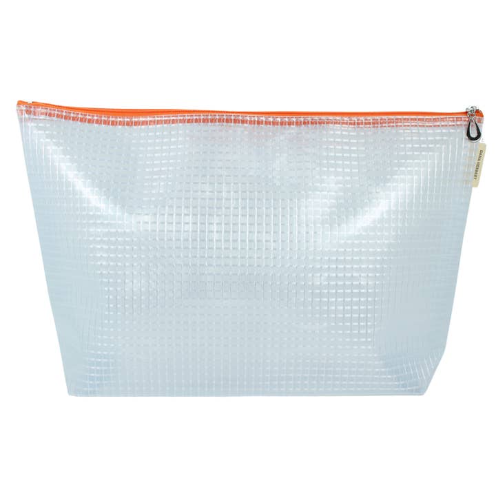 Dana Herbert – wholesale Make-up/cosmetic bag – Grid Vinyl Makeup Bag Extra Large