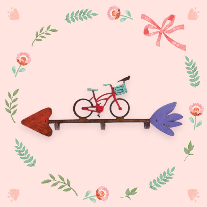 Ganchos para colgar en la pared para llaves de bicicleta, soporte para correa, ciclismo ecológico, EE. UU. para venta al por mayor de Whimsies