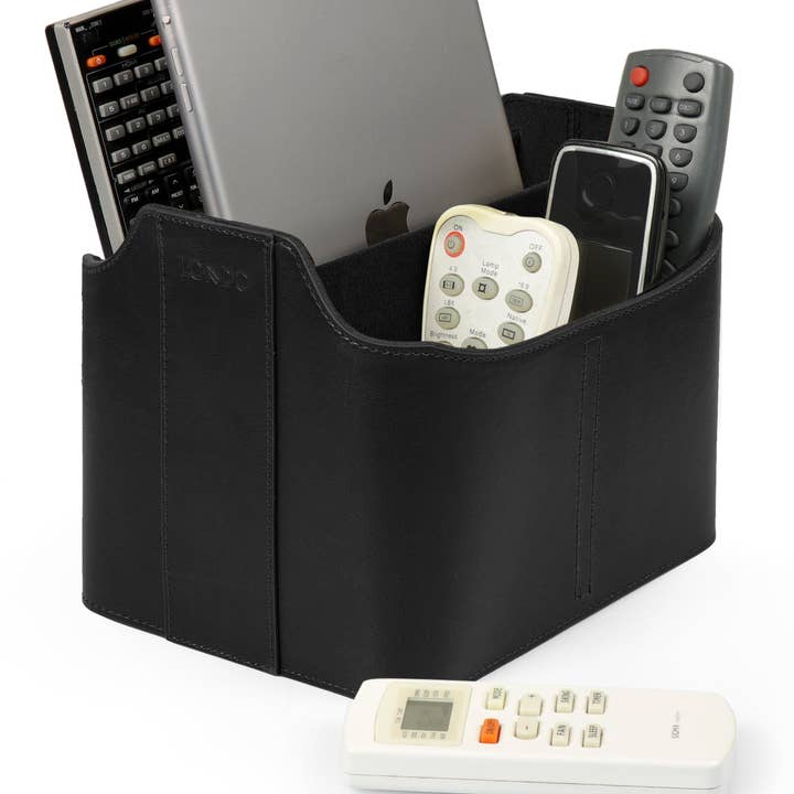 Londo Leder Fernbedienungs-Organizer und -Caddy mit Tablet-Fach für den Großhandel von Londo