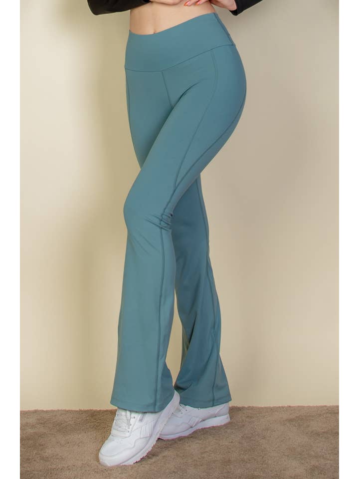 CAPELLA APPAREL - Wholesale Pants - Women's - Wide Waistband Flare Leg Pants16