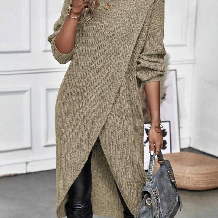 Masyal - Wholesale Dress - Women's - Women's Autumn Knitted Long Loose Suspender Dress8