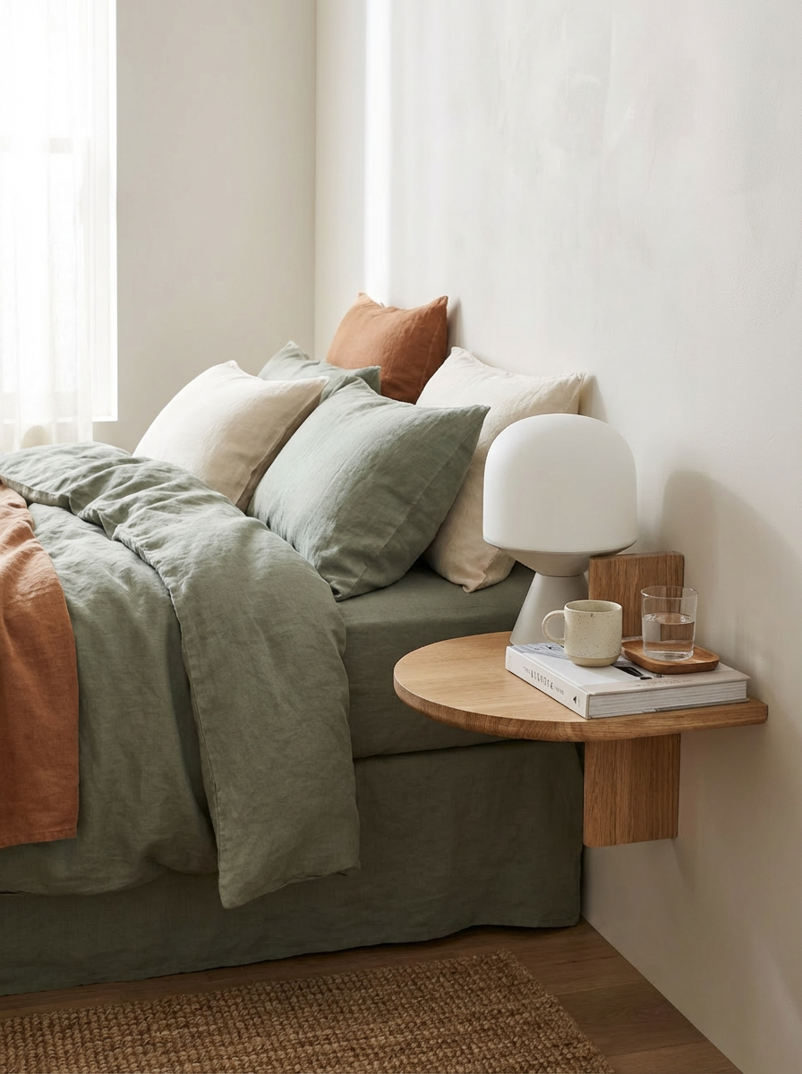 Reine Mère - Wholesale Side Table - Morphée - Solid oak bedside shelf0