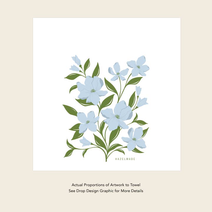 HAZELMADE® Tea Towels + Gifts - Wholesale Tea Towel - Dogwood Flower Tea Towel | Kitchen Decor6