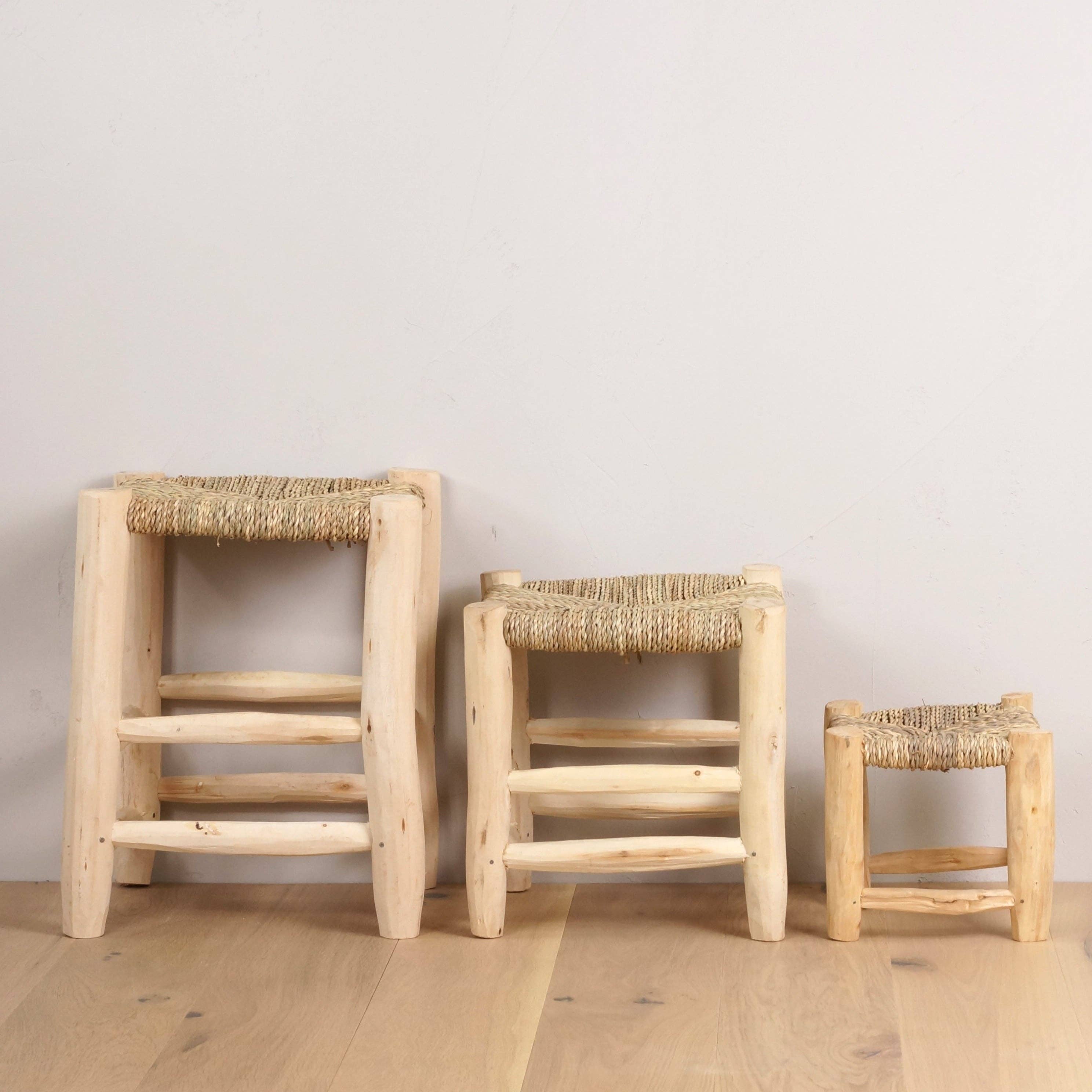 Bohome Living - Venta al por mayor Taburete - Taburete marroquí de madera6