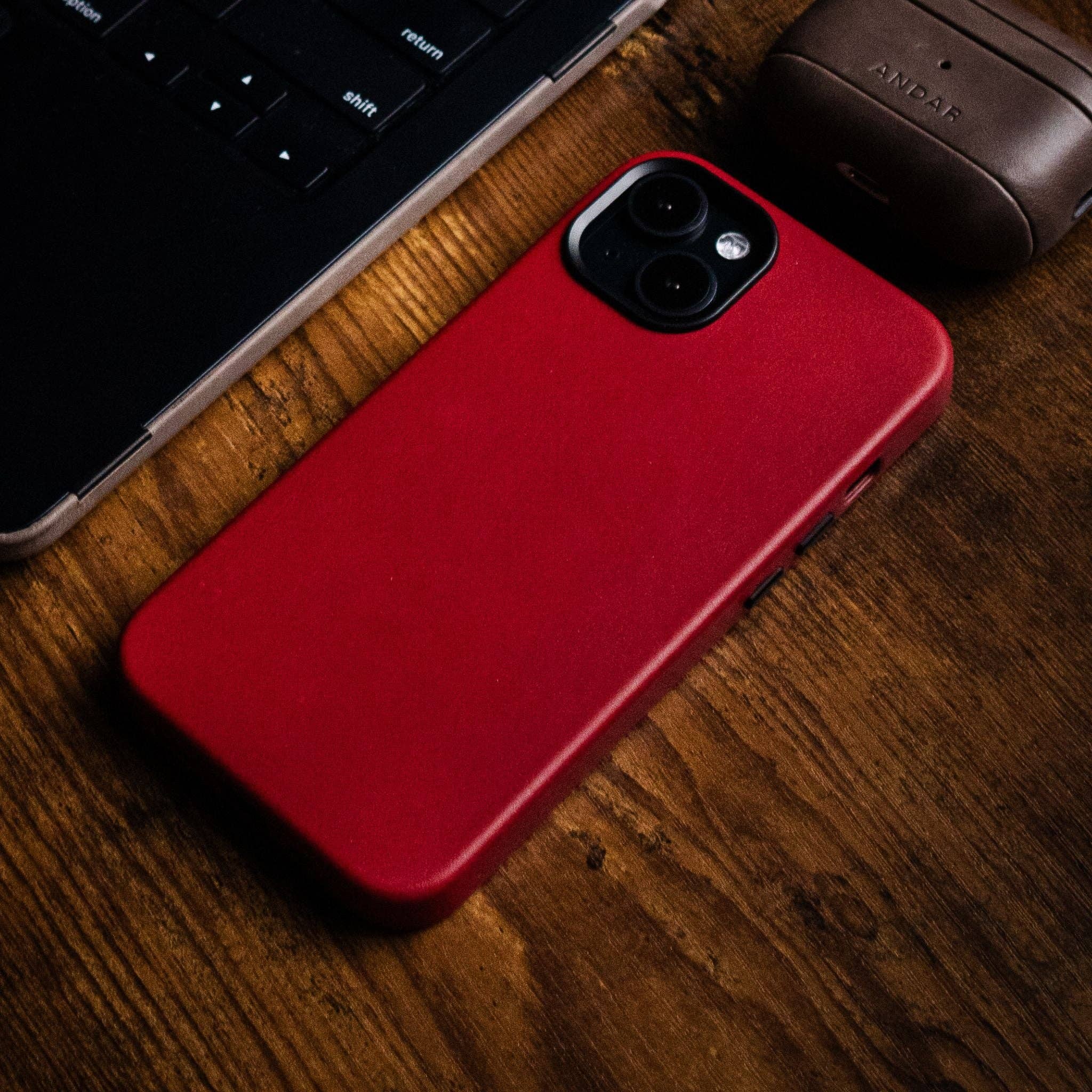 Andar - Wholesale Phone Case - Unisex - The Aspen Full Grain Leather iPhone Phone Case with MagSafe147