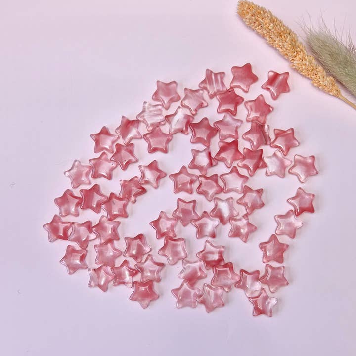 Moonlight Gemstones - Wholesale Spirituele steen/kristal - Edelsteen Watermelon Mini Ster (1.5 cm)1