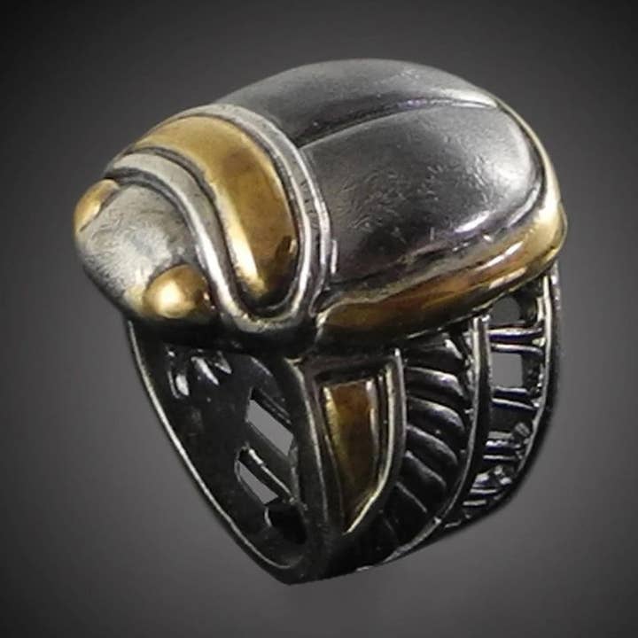 SCARAB BILLE RING for engroshandel hos Mercurious Designs
