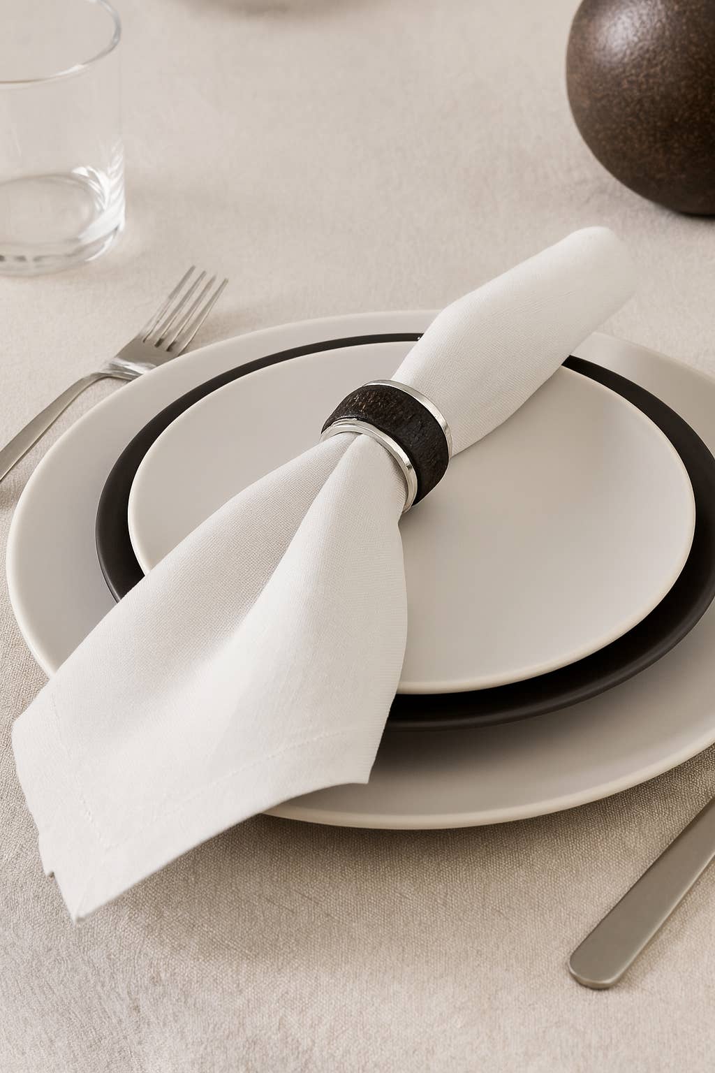 Fennco Styles - Wholesale Napkin ring - Bark Wood Napkin Ring