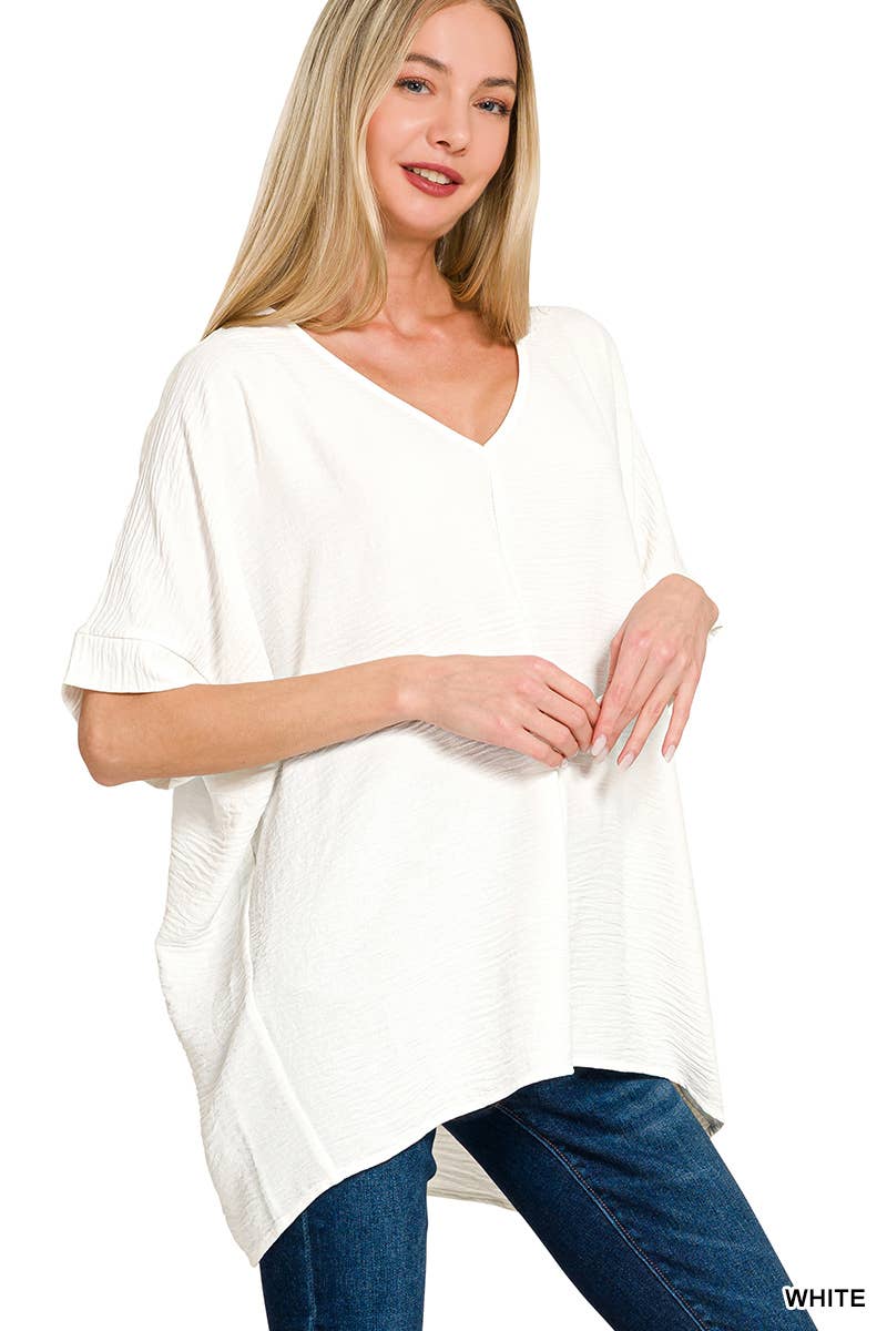 42POPS - Wholesale Blouse - Dames - .Luchtstroom Dolman Korte Mouw Top30