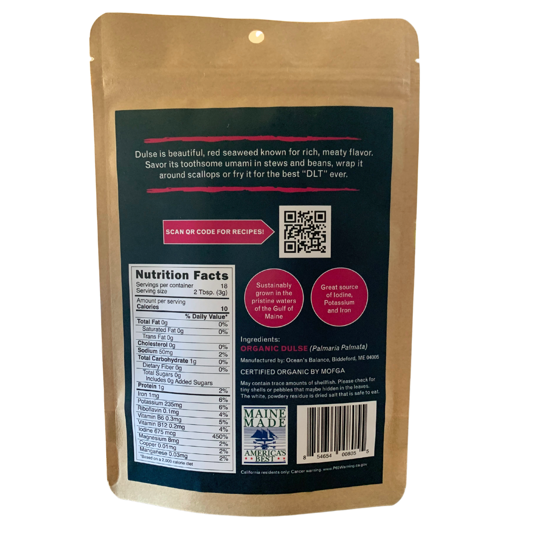 Ocean's Balance - Wholesale Dried/Dehydrated Vegetables - Organic Whole Leaf Dulse1