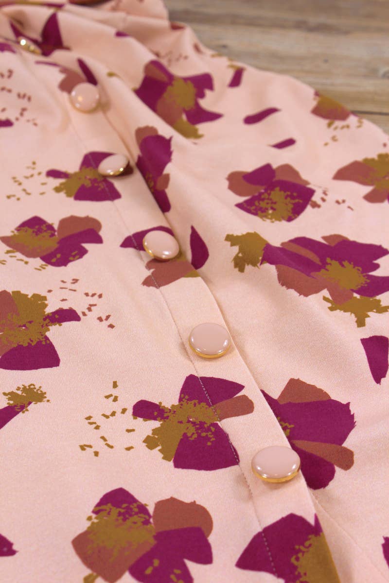 Eglantine et Zoé - Wholesale Fabric - Anémona Nude Cotton Jersey Fabric7
