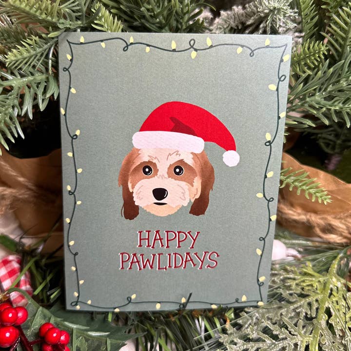 Tarjeta de Navidad de Happy Pawlidays para venta al por mayor de Designs with Jamie