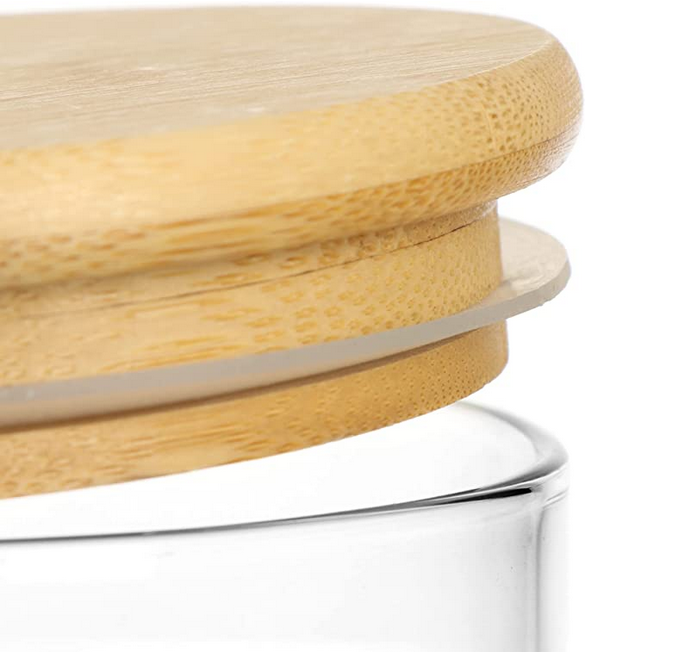 alanda's - Wholesale Food Storage Container - Storage jar | 800ml airtight storage jar bamboo lid2