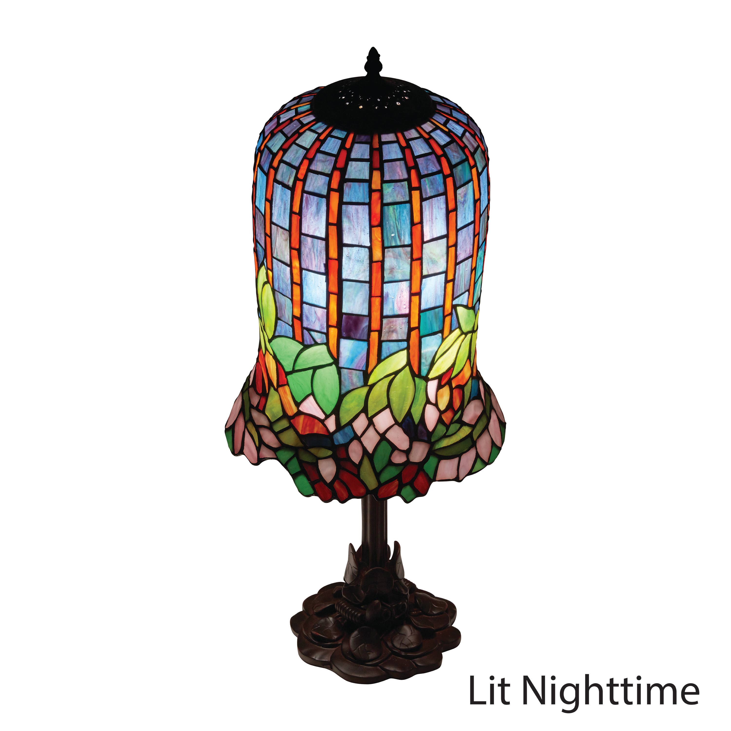River of Goods - Wholesale Accent/Desk Lamp - 26" Tiffany Stained Glass Table Lamp - Pond Lily Bell Shade8