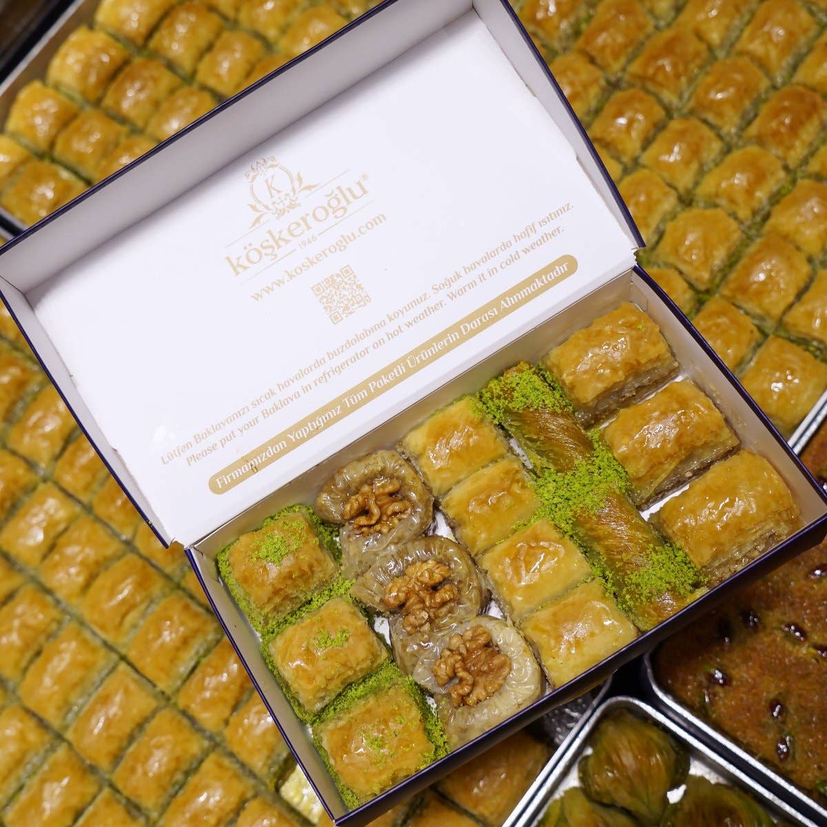 Aladdin - Wholesale Cake - Koskeroglu | Assorted Pistachio and Walnut Baklava1