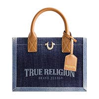 True Religion Modern Edge Denim Tote, Denim/Blue for wholesale by True Religion