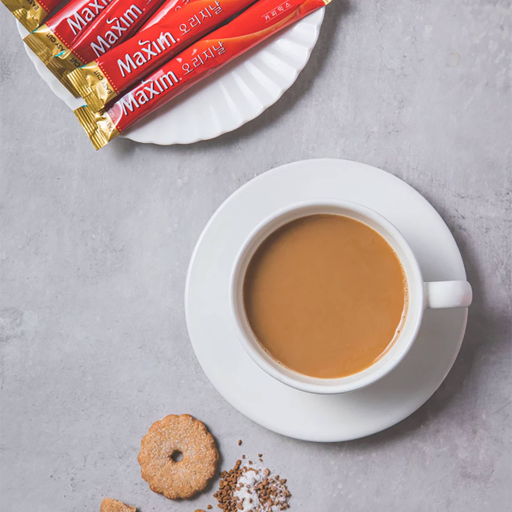 K Moitves Foods - Vente Cafés/expressos instantanés - Dongsuh Maxim Mélange de Café Instantané-12g (100x8, 800 Bâtonnets)4