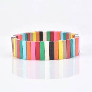 Enamel tile bracelet on sale