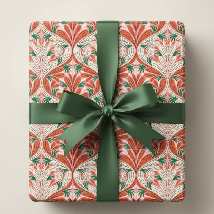 Rebecca Jane Woolbright - Vente Rouleau de papier cadeau - Papier cadeau joli en rose – Emballage cadeau moderne (2 feuilles)6