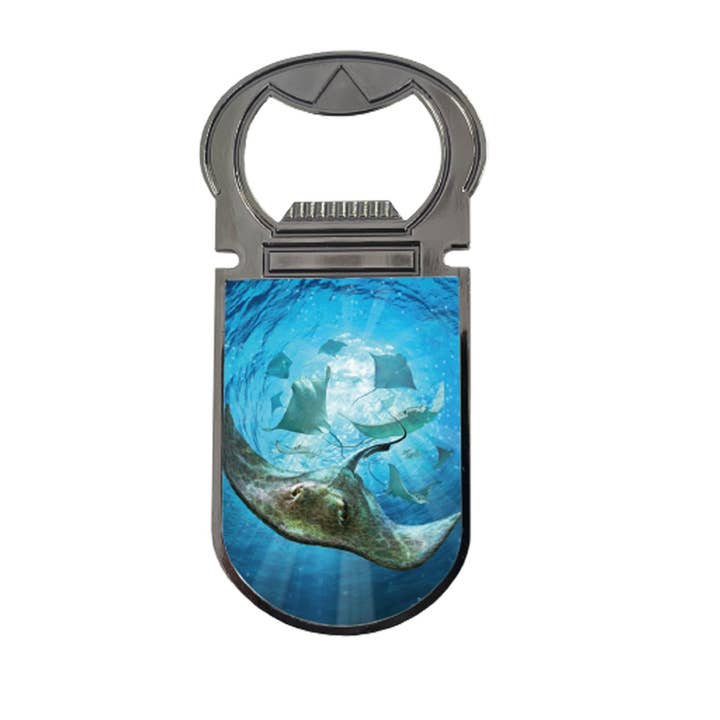 3D LiveLife Magnetic Bottle Openers - Sting Rays for wholesale by Deluxebase