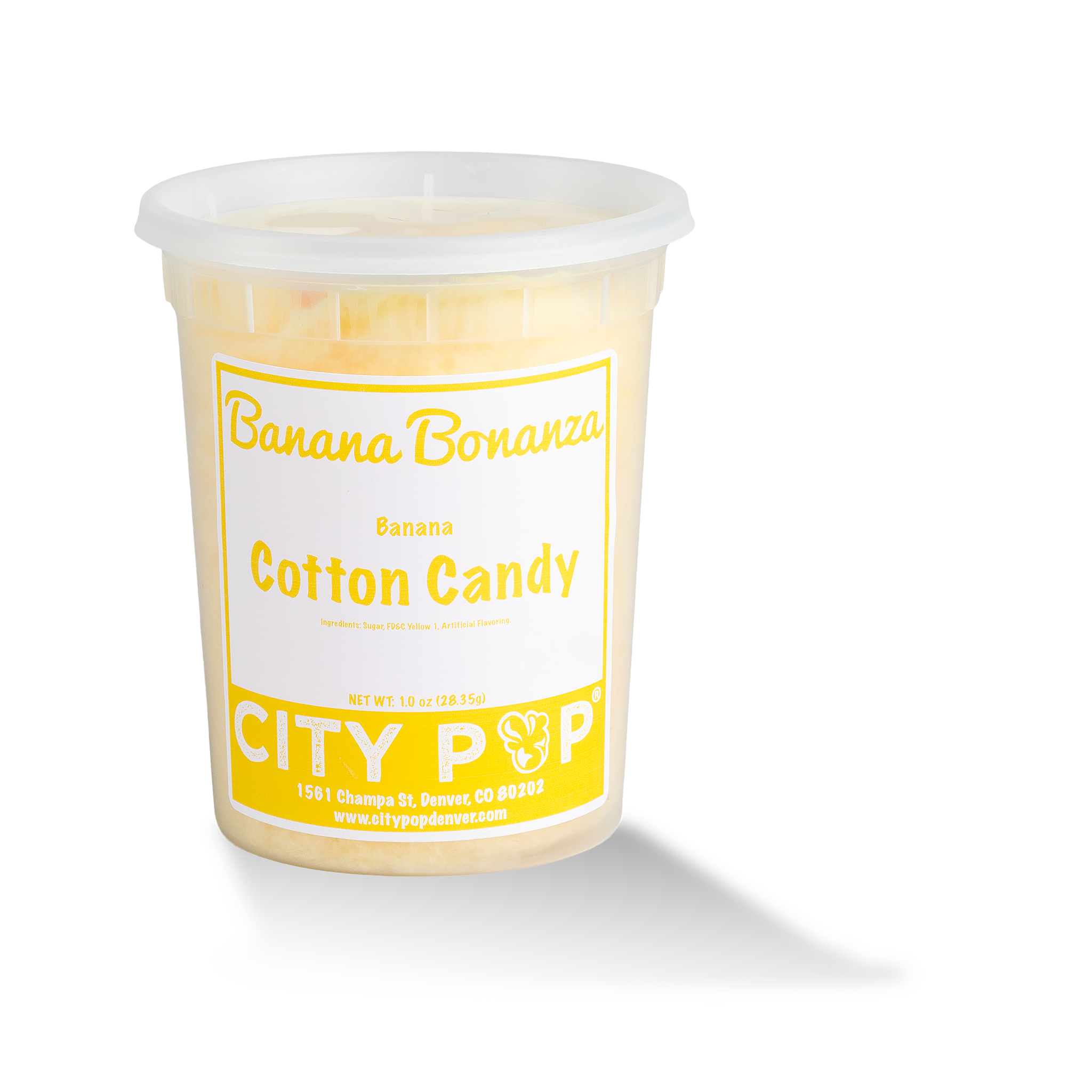 City Pop - Vente Barbes à papa - Barbe à papa Banane Bonanza1