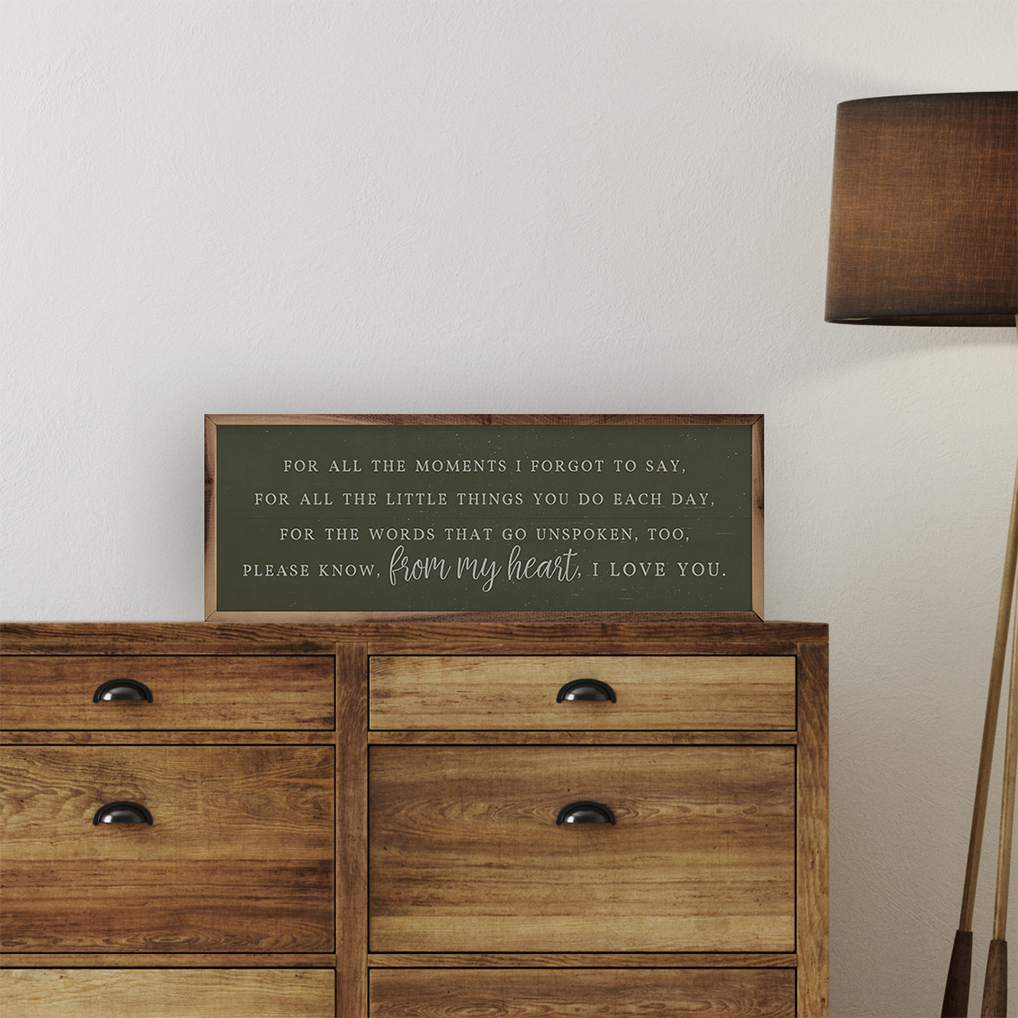 Kendrick Home - Wholesale Wood Wall Art - From My Heart Green1