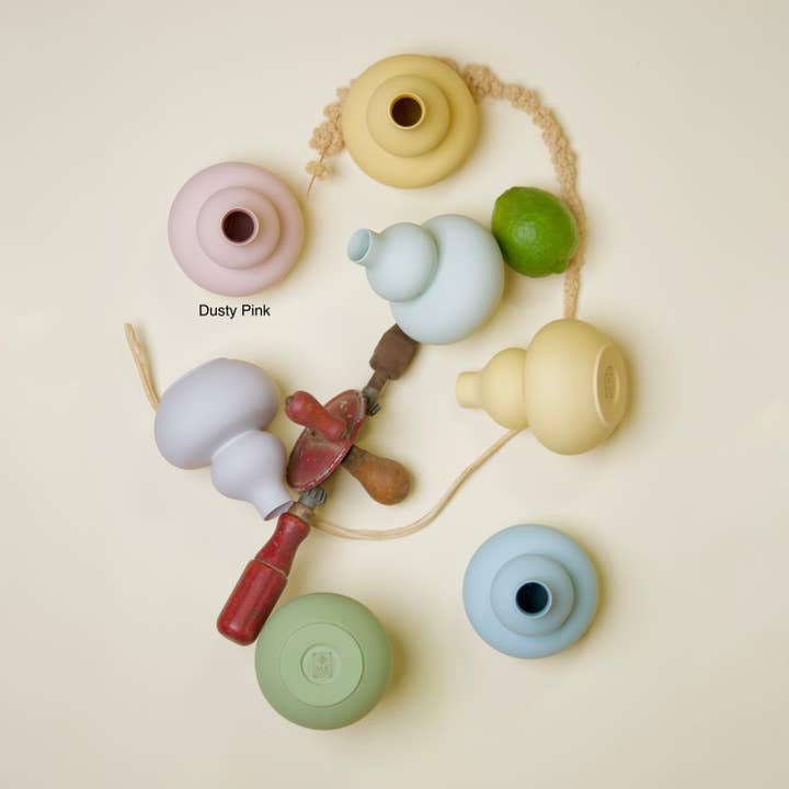 Middle Kingdom - Wholesale Vase - Matte Porcelain Mini Double Gourd Vase