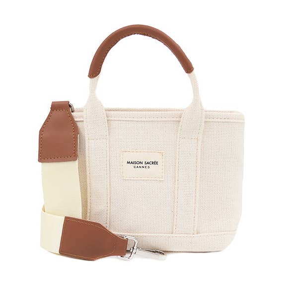Miramar Beige Extra Mini Shoulder Bag for wholesale by Maison Sacrée