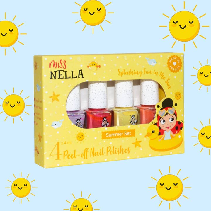 Zomercollectie set van 4 nagellakken voor wholesale door Miss Nella and LAV Kids