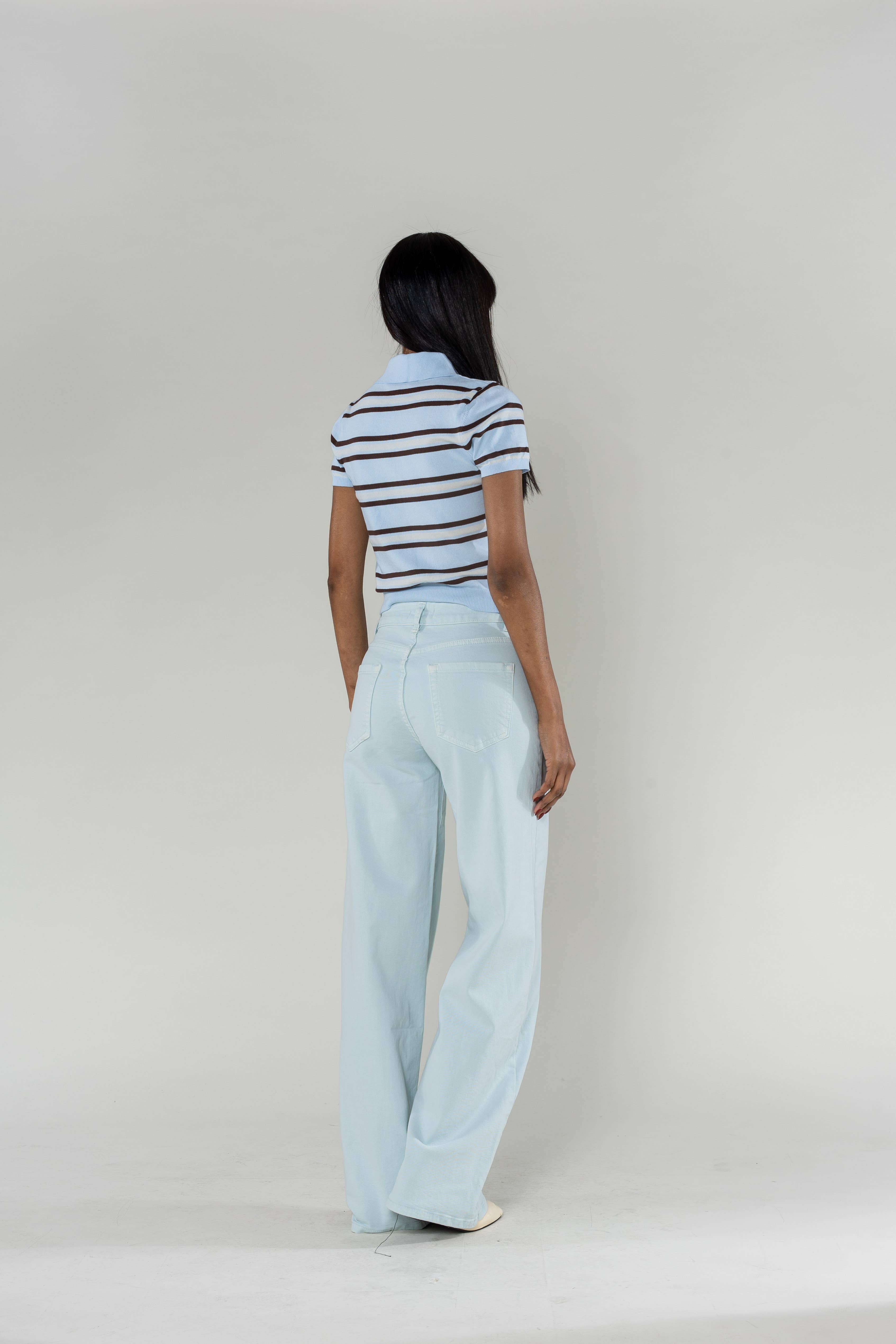 Nina Carter - Wholesale Jeans - Women's - Wide leg jeans Nina Carter stretch color J25127