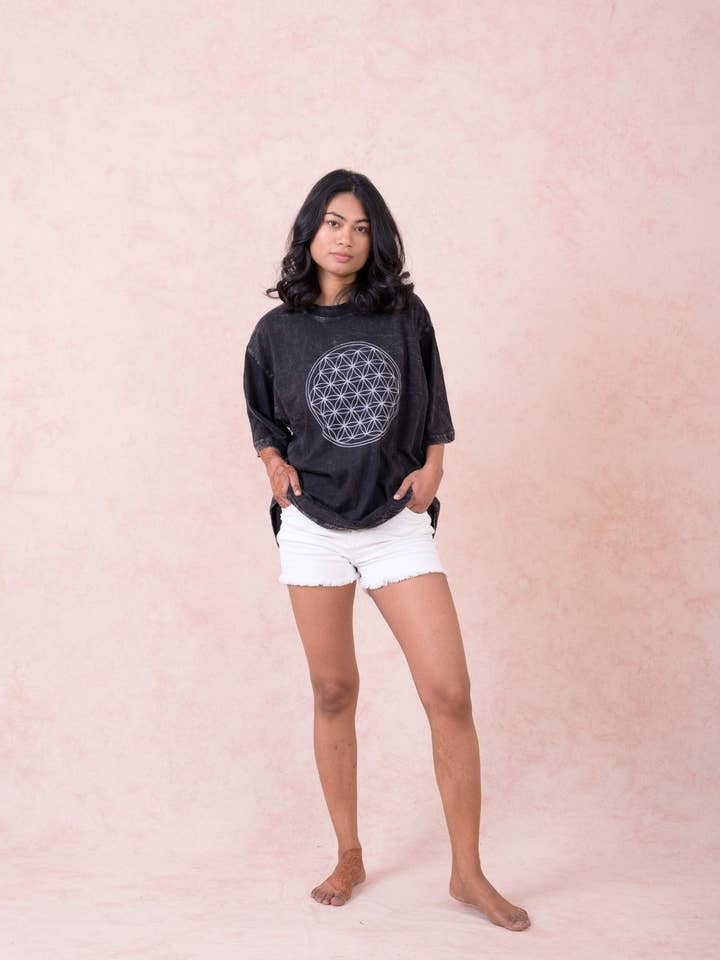 Rhea Flower of Life T-Shirt for wholesale by Rhea