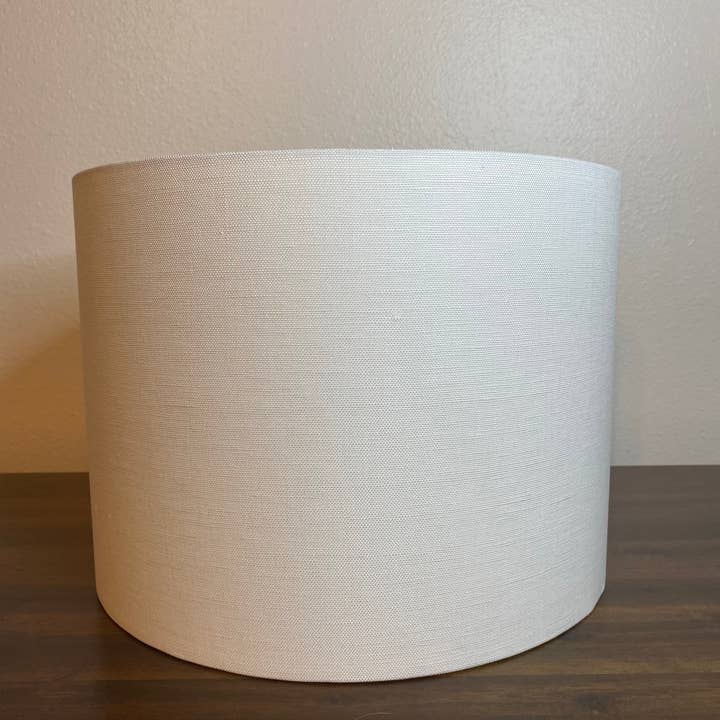 LouSeal Handmade Lampshades - Wholesale Lamp Shade - White Linen Handmade Lampshade3