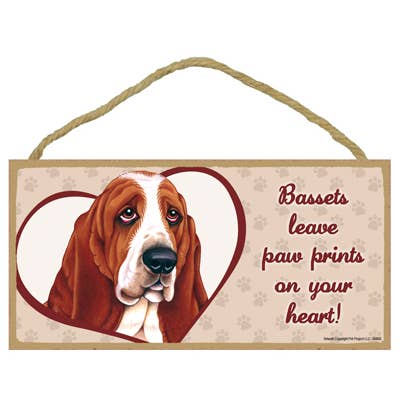 B - Dog plaques that are USA made that measure 5" x 10" for wholesale by SJT Enterprises, Inc.