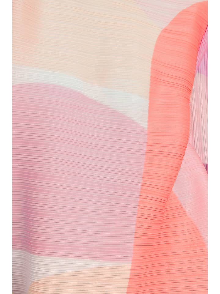 Beulah Style - Wholesale Jurk - Dames - Moderne midi-jurk met geometrische print en plooien PC313312