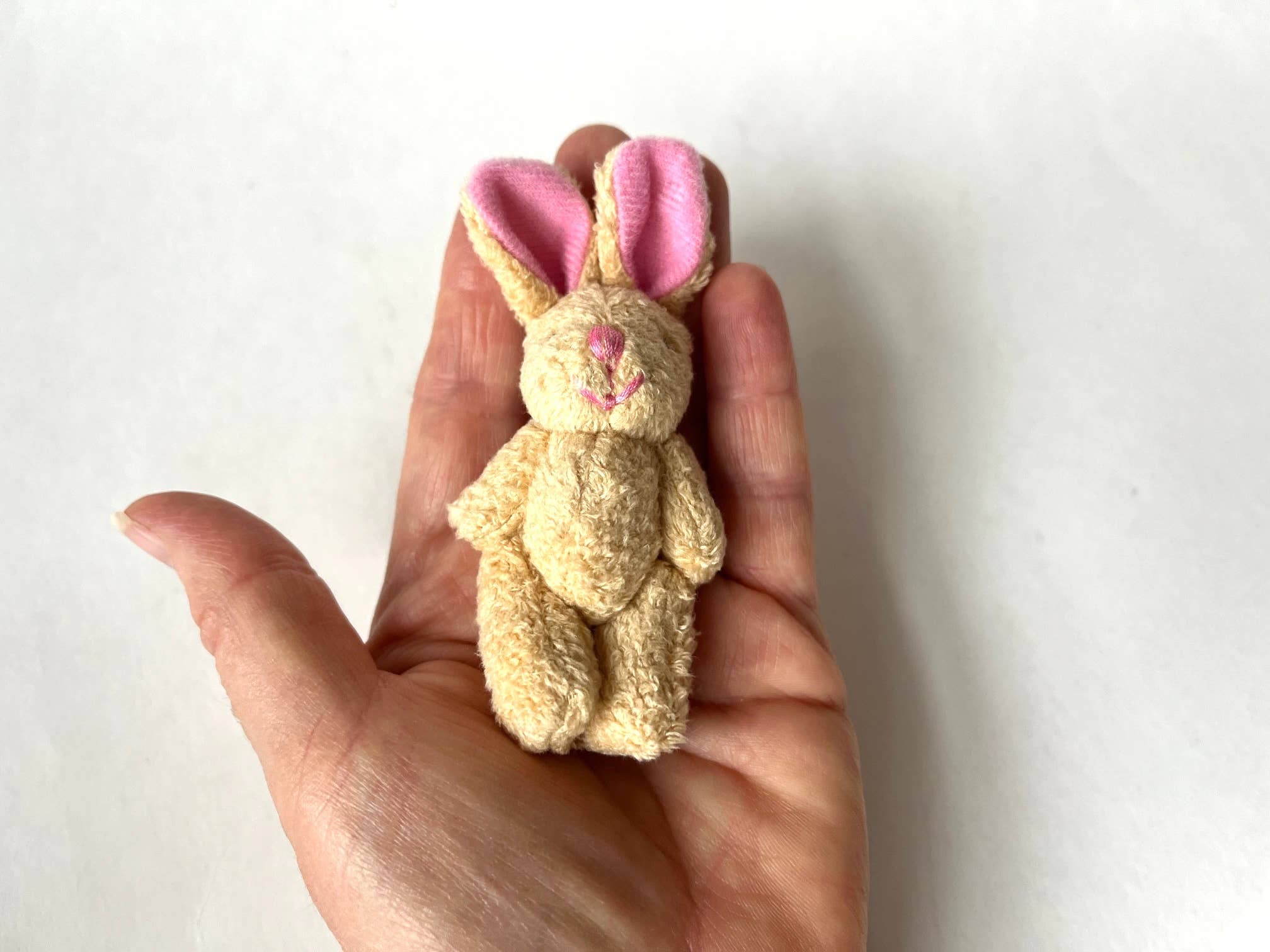 The Gifted Rat - Wholesale Stuffed/Plush Toy - Kids & Baby - Mini Beige Soft Plush Bunny 4