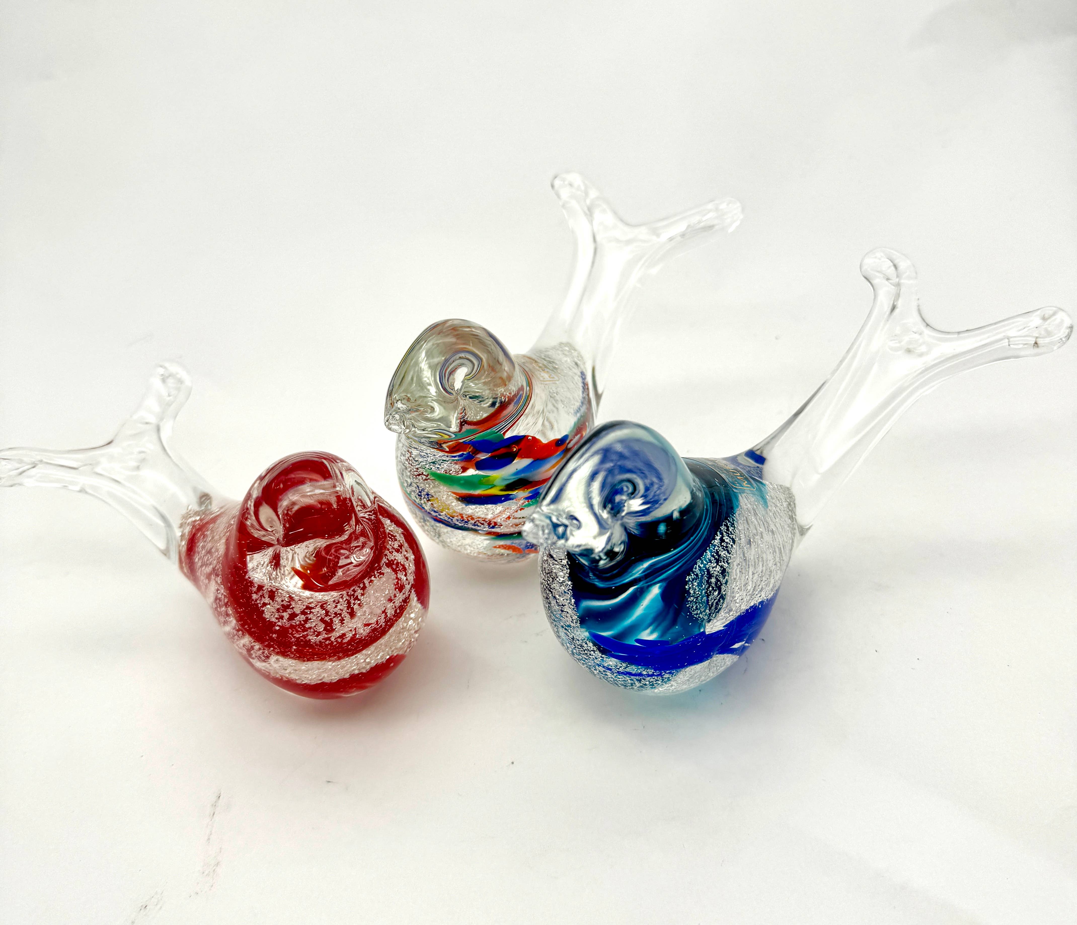 Alice Sturzinger LLC - Venta al por mayor Figura decorativa - Figura de pájaro golondrina de vidrio Murano multicolor soplado a mano8