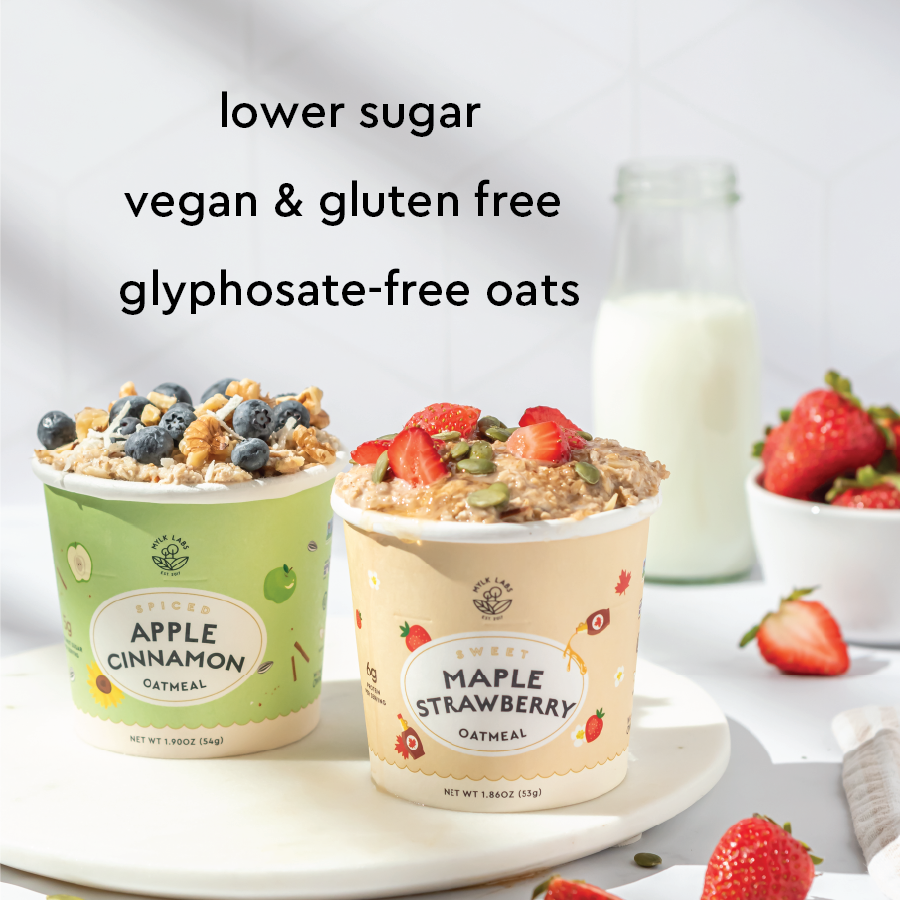 Mylk Labs - Wholesale Oats - Nut-Free Maple Strawberry Oatmeal Cup4