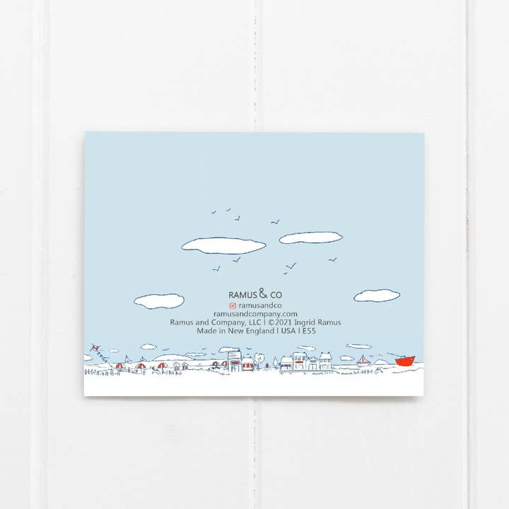 Ramus & Co. - Wholesale Stationery/Notecard Set - Salty Town Set Boxed Set of 8 Cards